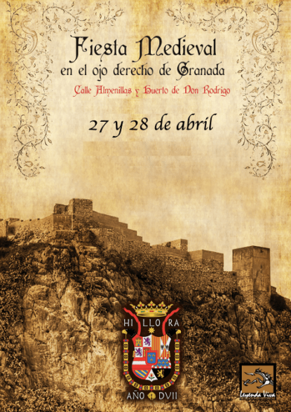 Cartel Mercado Medieval en Illora (Granada) Dia 27 y 28 de Abril