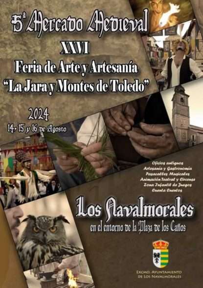 Cartel Mercado Medieval Artesanal de Los Navalmorales 2024