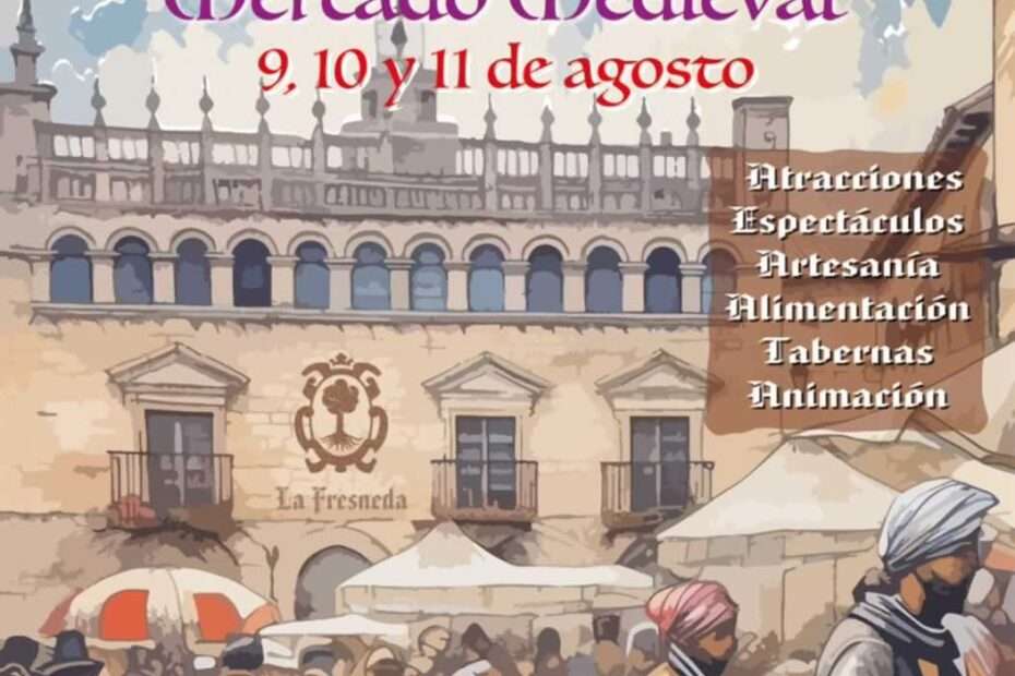 Cartel Mercado Medieval De La Carta Puebla De La Fresneda / Teruel 2024