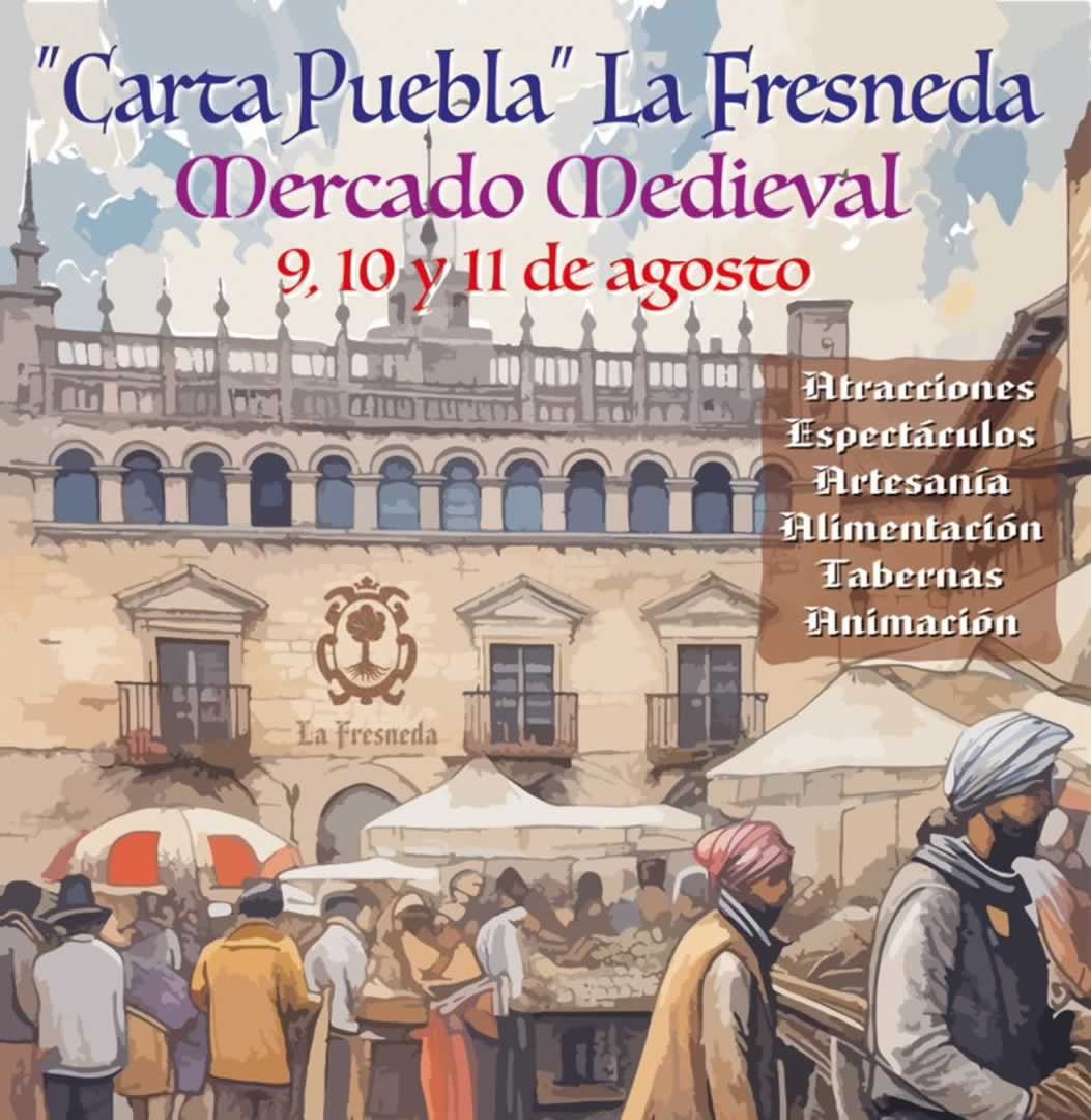 Cartel Mercado Medieval De La Carta Puebla De La Fresneda / Teruel 2024