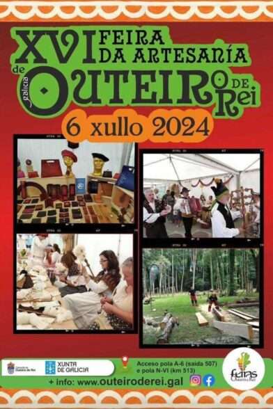 Cartel Feria de Artesanía de Outeiro de Rei / Lugo 2024