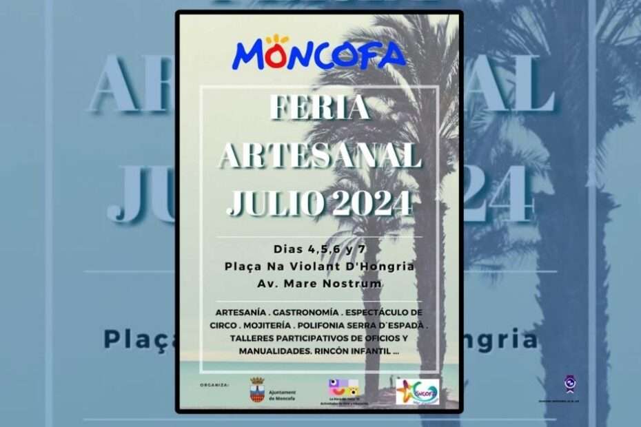 Anuncio Feria Artesanal de Moncofa (Castellón) 2024