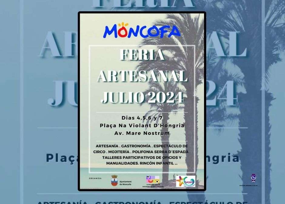 Anuncio Feria Artesanal de Moncofa (Castellón) 2024