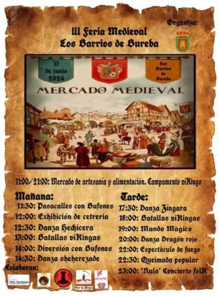 cartel Feria Medieval de Los Barrios de Bureba