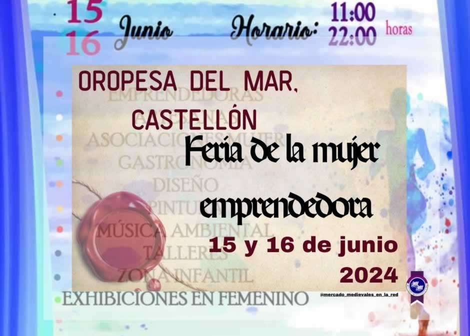Feria de la mujer emprendedora Oropesa del Mar / Castellón