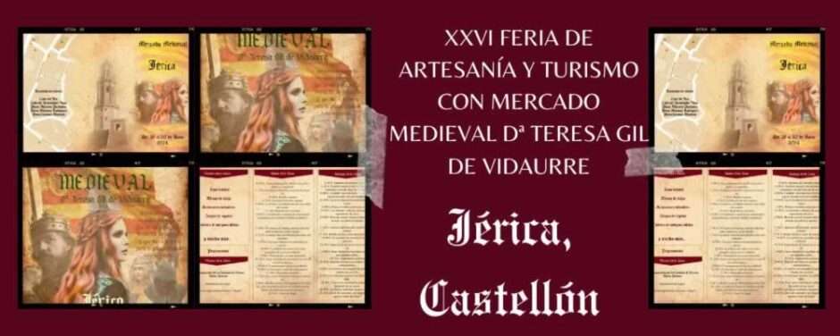 Anuncio web Mercado Medieval Dª Teresa Gil de Vidaurre de Jérica, Castellón 2024