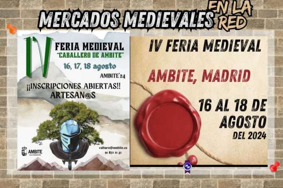 Anuncio IV Feria Medieval "Caballeros de Ambite" 2024