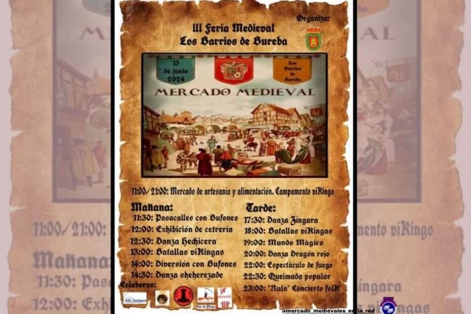 Anuncio de la Feria Medieval de Los Barrios de Bureba