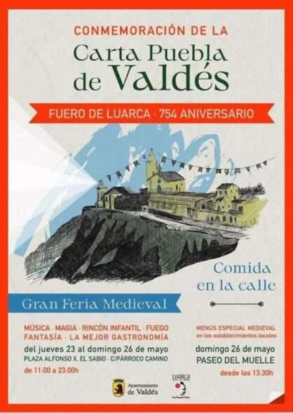 Cartel Mercado Medieval Fuero de Valdés de Luarca (Asturias) 2024