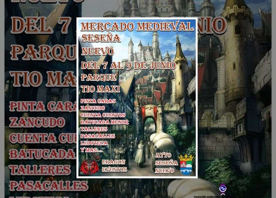 Cartel Mercado Medieval de Seseña Nuevo (Toledo) 2024