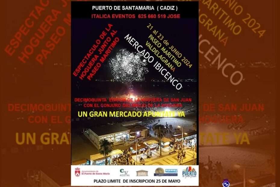 El Mercadillo de “Las Noches Mágicas de San Juan” se disfrutará del 21 al 23 de junio en el Paseo Marítimo de Valdelagrana