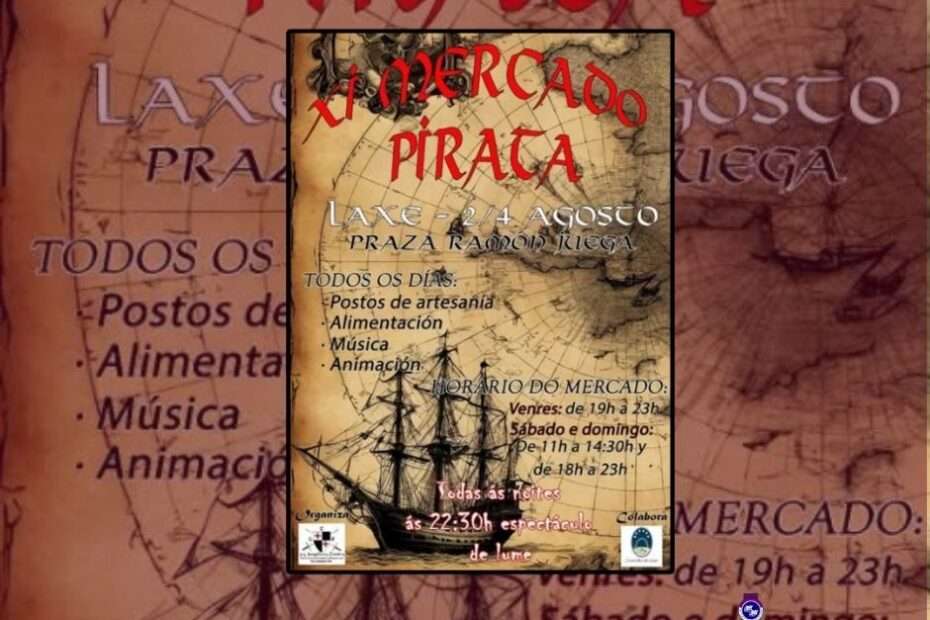 Anuncio XI Mercado Pirata de Laxe (La Coruña) 2024
