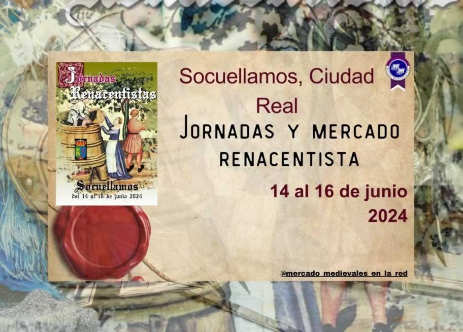 anuncio Jornadas Renacentistas de Socuellamos / Ciudad Real 2024