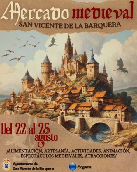 Cartel Mercado Medieval de San Vicente de la Barquera (Cantabria) 2024