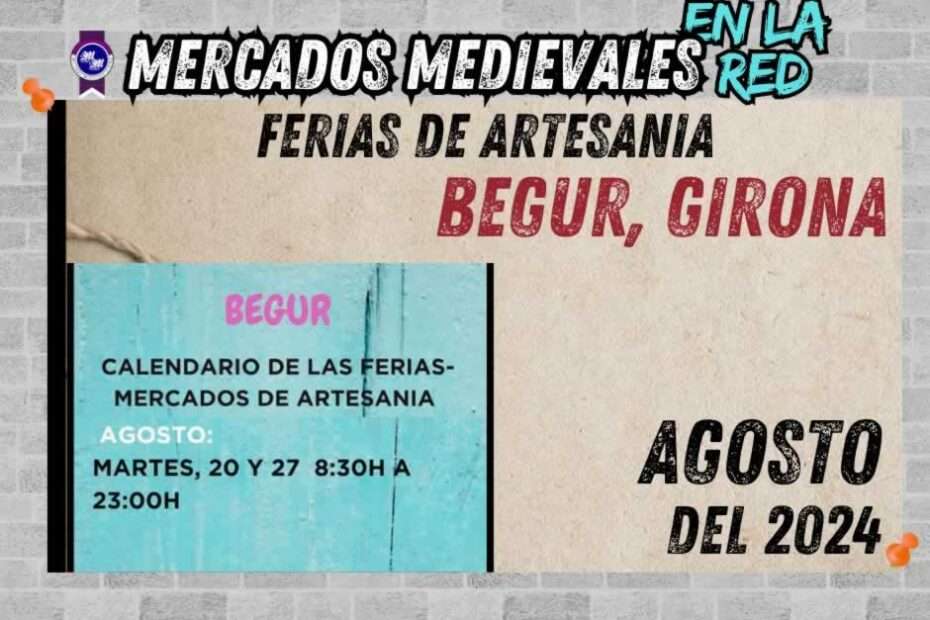 Feria - Mercado de Artesania de Begur (Girona) agosto 2024