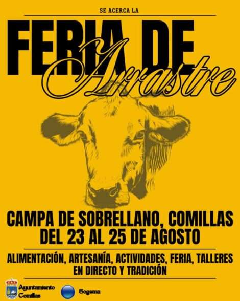 Cartel Feria de Arrastre de Comillas (Cantabria) 2024
