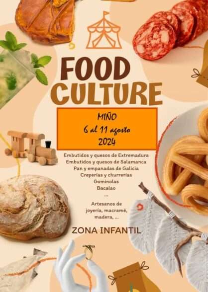 Cartel Feria de artesanía y alimentación de Miño (La Coruña) 2024