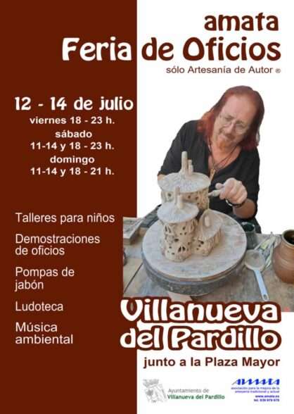 Cartel Feria de Oficios de Villanueva del Pardillo (Madrid) 2024