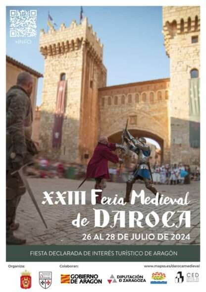 Cartel XXIII Feria Medieval de Daroca (Zaragoza) 2024
