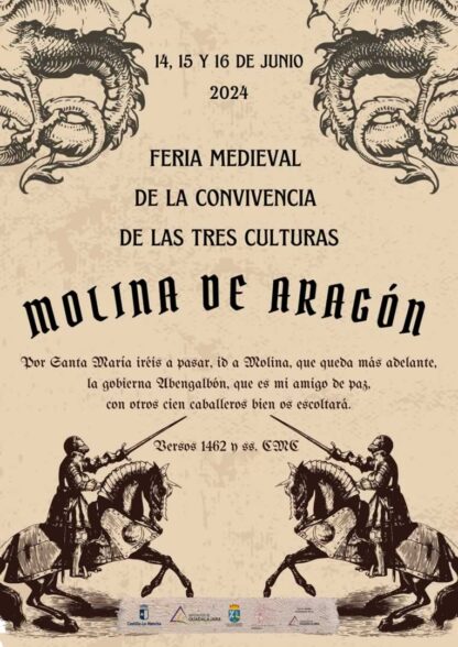 Cartel Feria medieval de la convivencia de las tres culturas de Molina de Aragón 2024