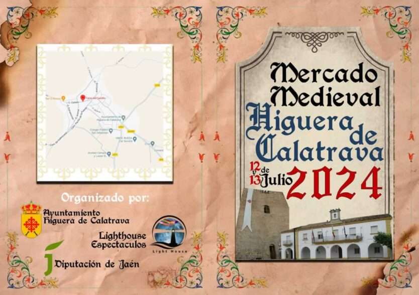 Diptico Mercado Medieval de Higuera de Calatrava (Jaén) 2024