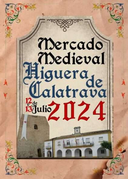Cartel Mercado Medieval de Higuera de Calatrava (Jaén) 2024