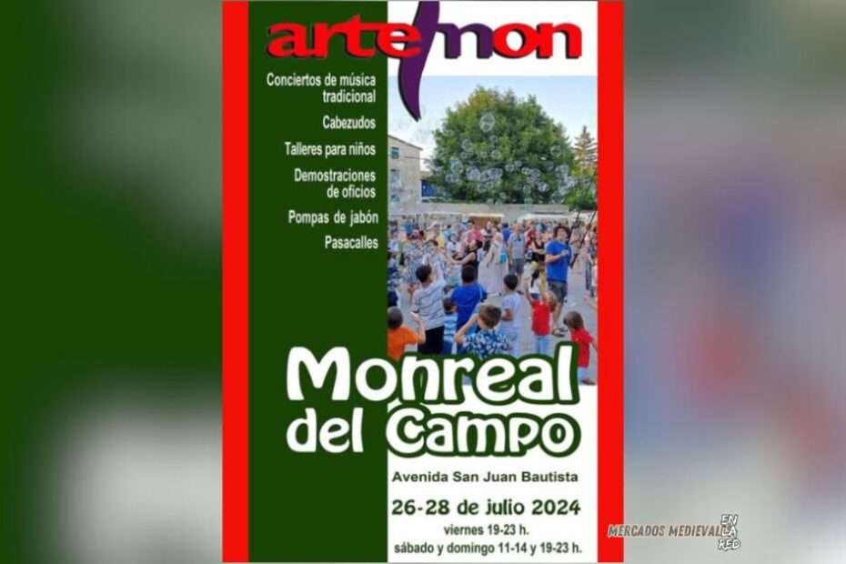 Anuncio Feria de Oficios Artemón Monreal del Campo (Teruel) 2024