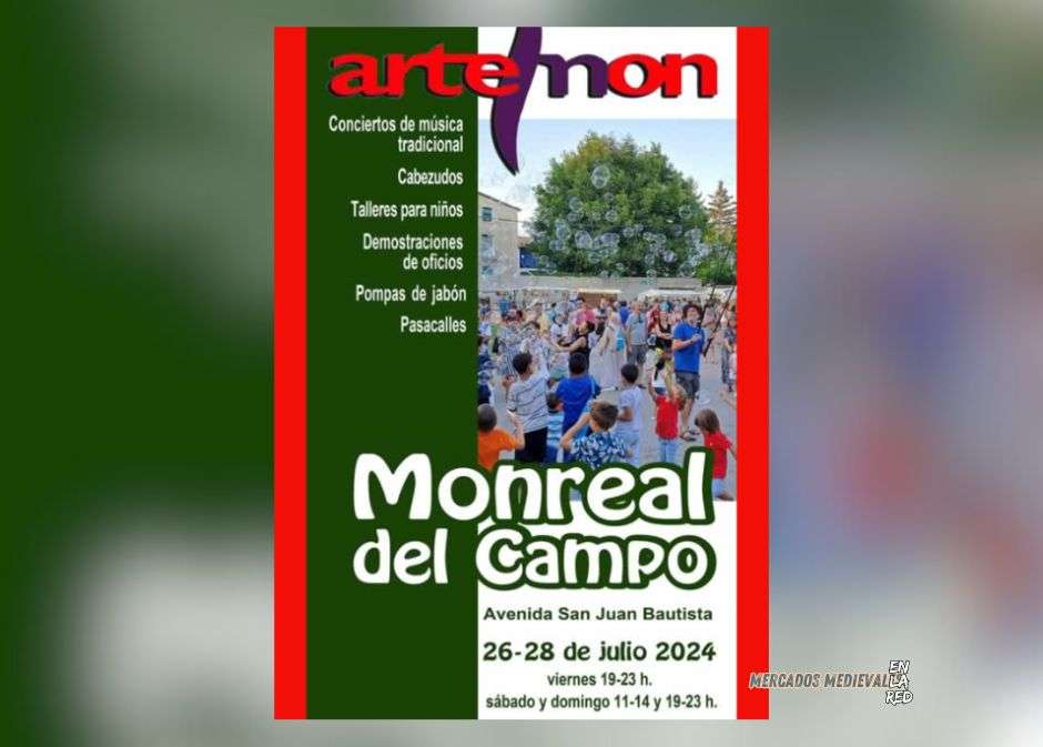 Anuncio Feria de Oficios Artemón Monreal del Campo (Teruel) 2024