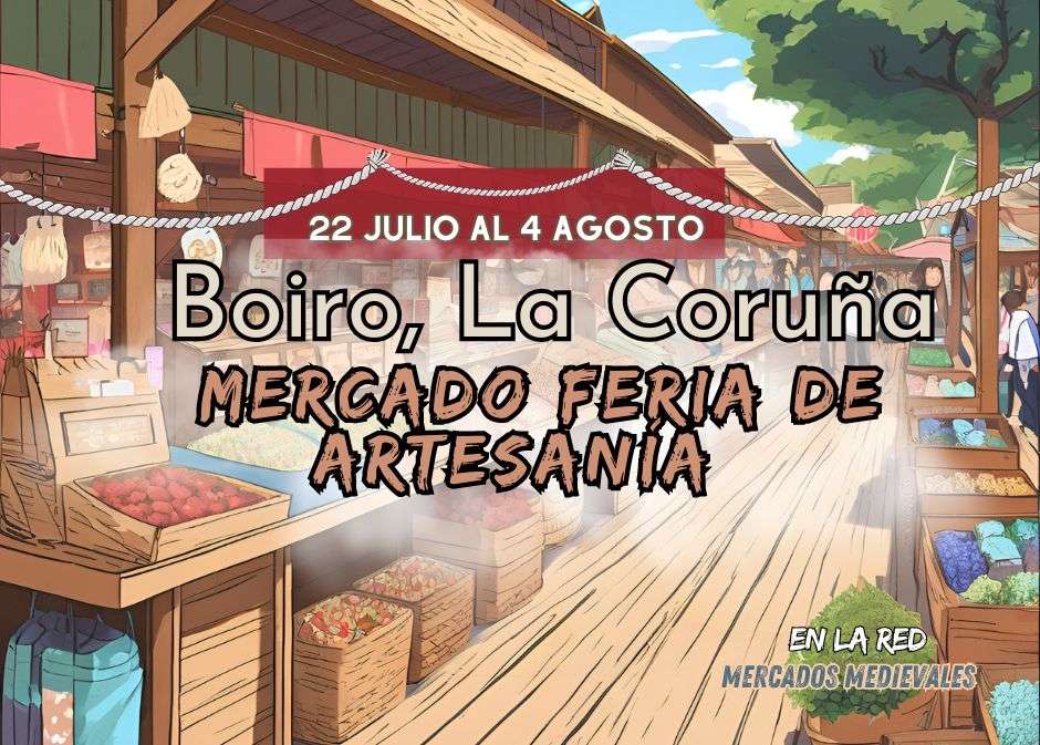 Anuncio Mercado Feria de Artesanía de Boiro (La Coruña) 2024