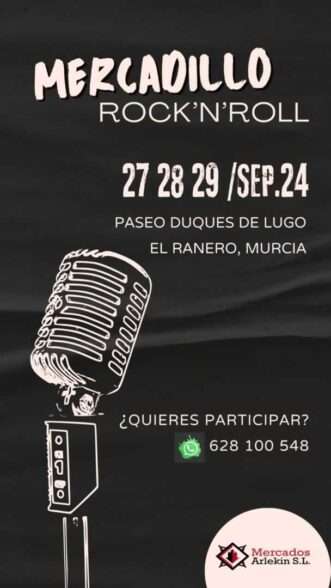 ¡Ven al Mercadillo Rock’n’Roll en El Ranero, Murcia!