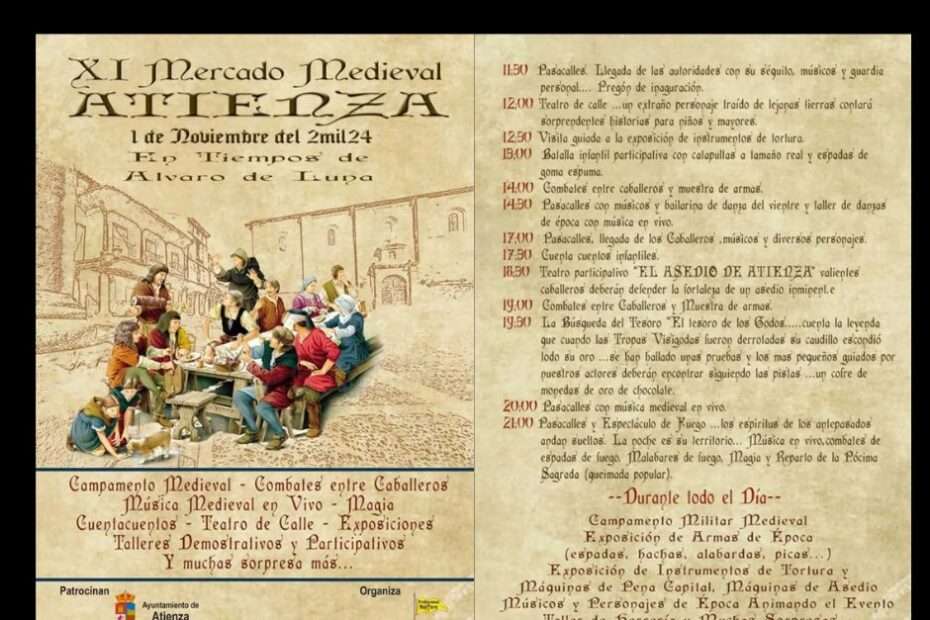 anuncio Mercado Medieval de Atienza 2024 (Guadalajara)