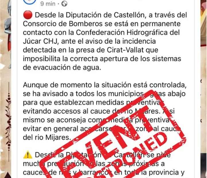 Aplazado Mercado Medieval de La Llosa 2024 (Castellón)