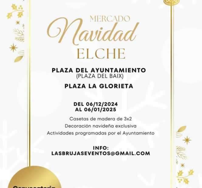 Mercado de Navidad de Elche 2024 (Alicante)