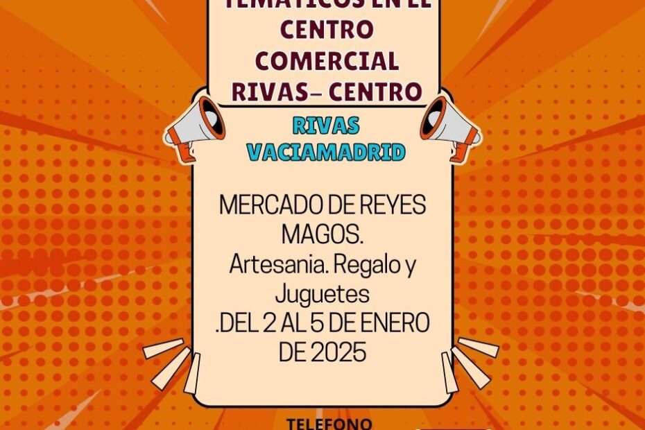Mercado de Reyes Magos del cc Rivas Centro en Rivas-Vaciamadrid