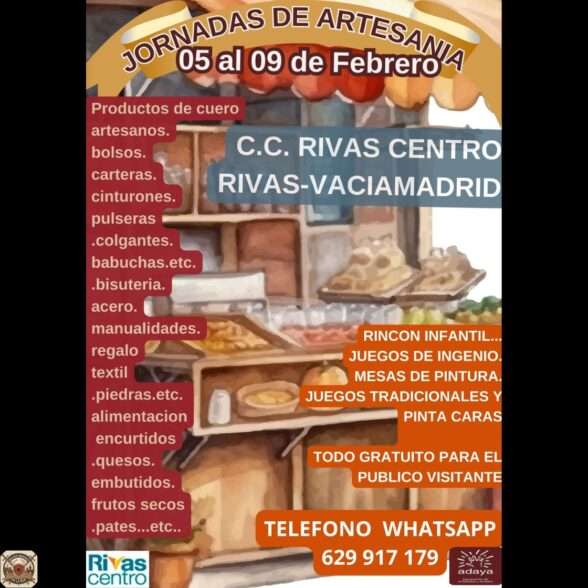 Mercados Medievales y Ferias Temáticas 2 Jornadas de Artesanía, Novedades, Regalo y Alimentación en Rivas Vaciamadrid