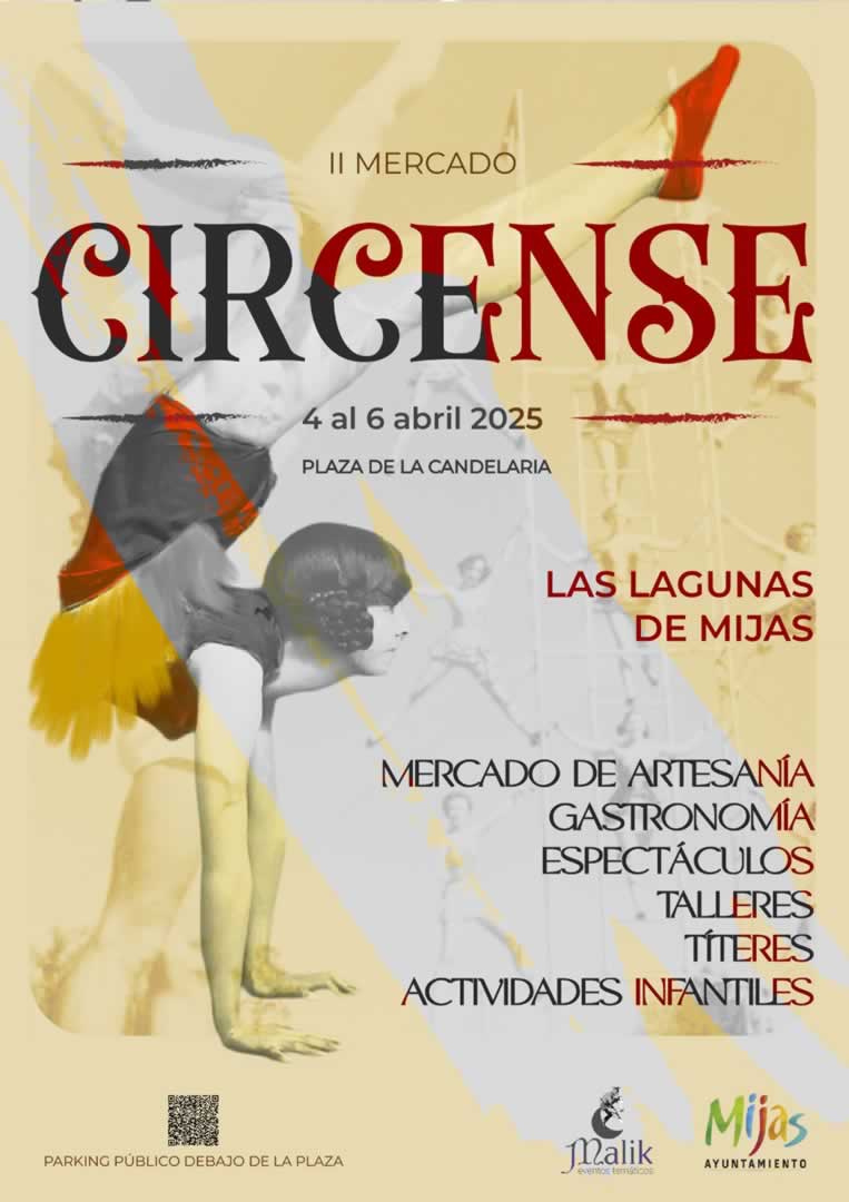 Mercados Medievales y Ferias Temáticas 7 Cartel Mercado Circense Las Lagunas de Mijas (Malaga) 2024 (10/02/2024)