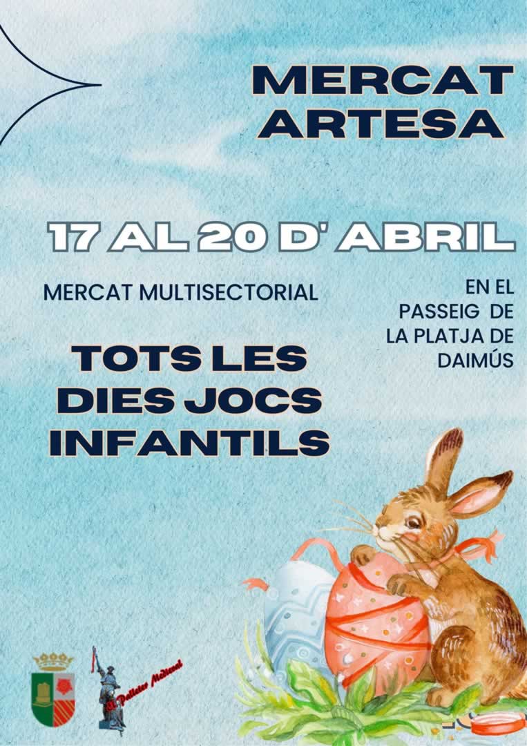 Abril/25 Mercado Multisectorial De Pascua En Daimús (Valencia) 17 al 20 de Abril 2025 4 Mercado Multisectorial De Pascua En Daimús (Valencia