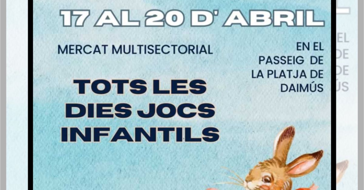 Mercado Multisectorial De Pascua En Daimús