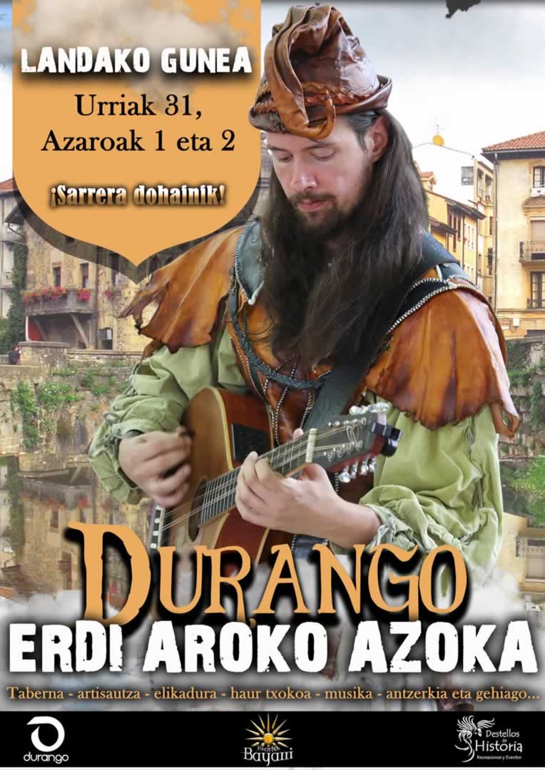 Cartel oficial MERCADO MEDIEVAL DE DURANGO (VIZCAYA) 2025