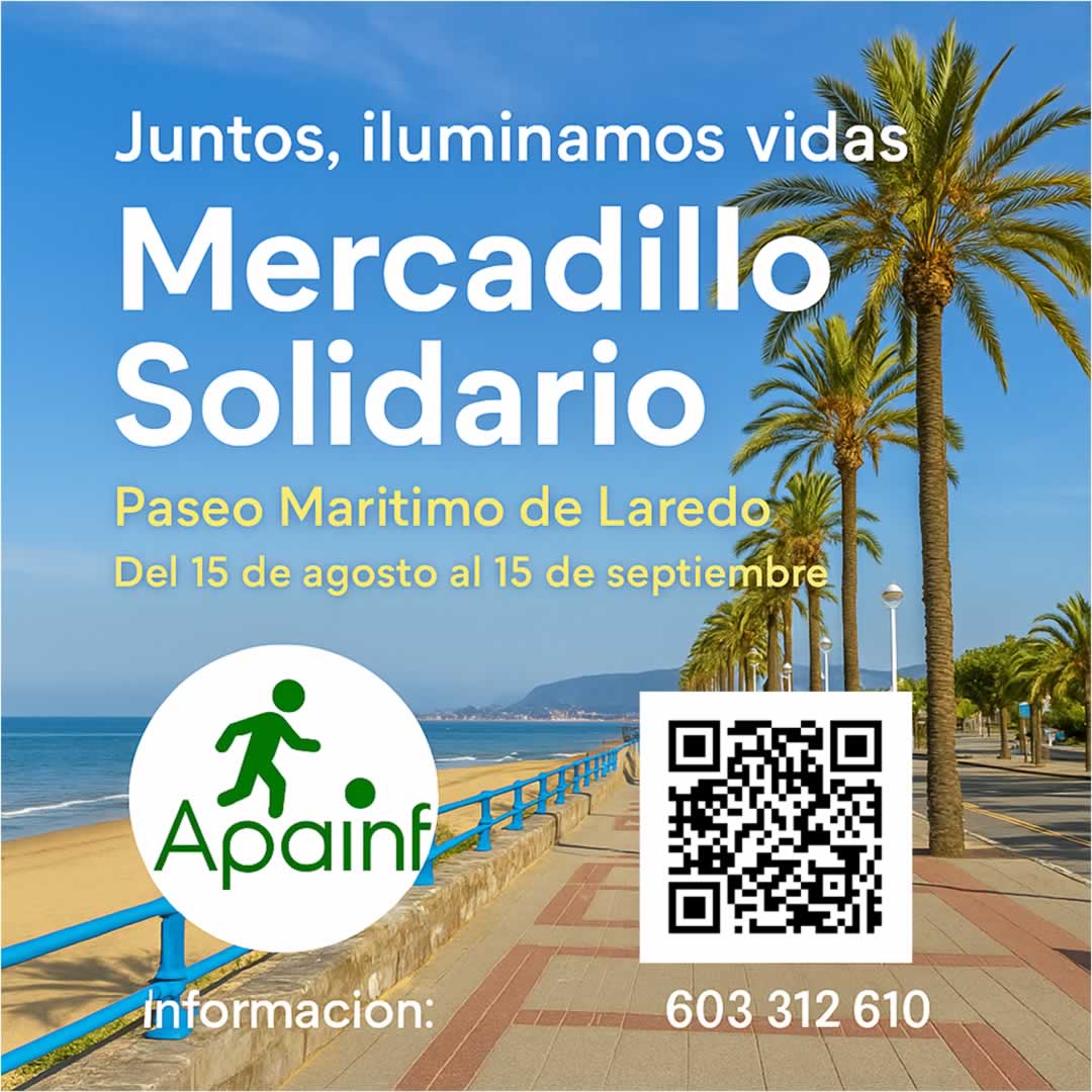 Mercadillo solidario Laredo - Cartel