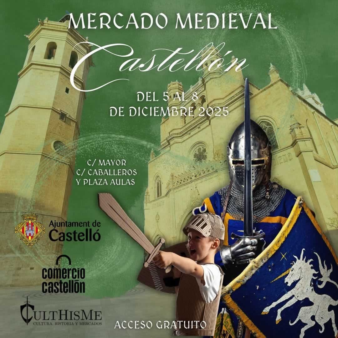 Cartel MERCADO MEDIEVAL DE CASTELLÓ DE LA PLANA – 2025