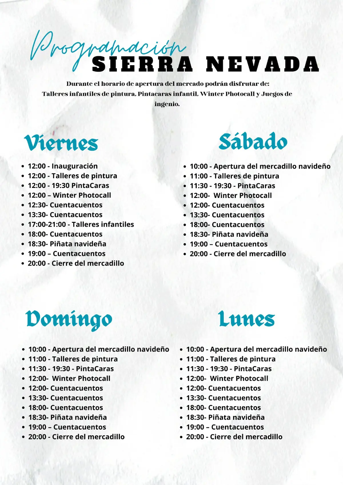 Mercado de Navidad en Sierra Nevada 2025 – Granada –