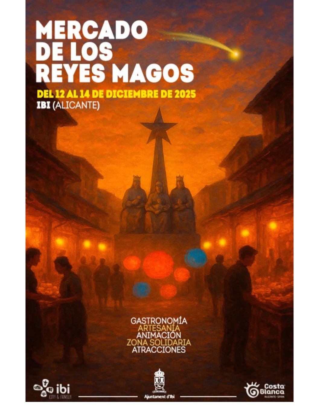 Cartel MERCADO DE REYES MAGOS – IBI 2025 (ALICANTE)