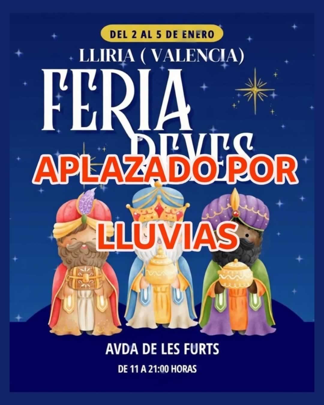 Feria de Reyes de Llíria , Valencia 2026 Cancelado