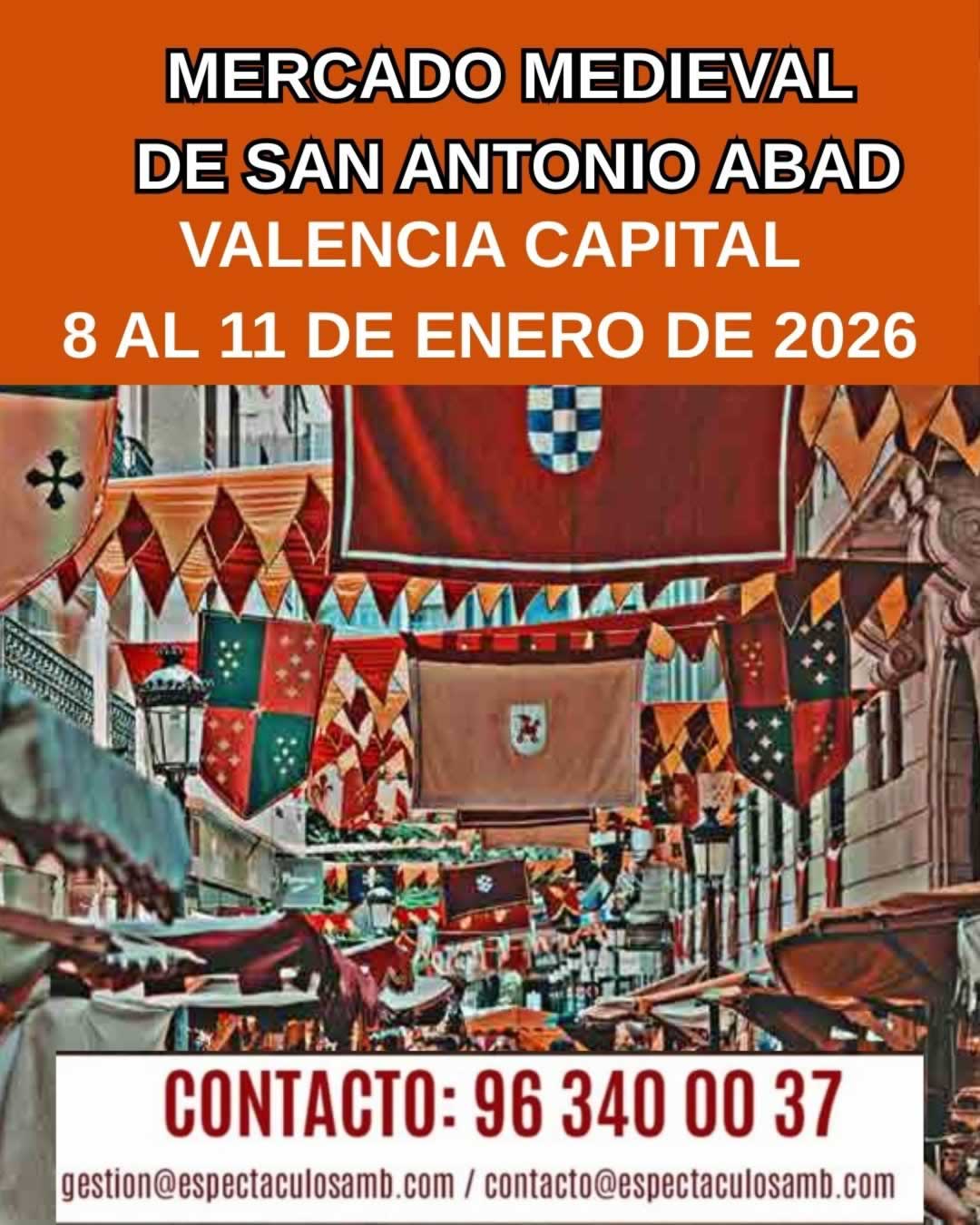 MERCADO MEDIEVAL DE SAN ANTONIO ABAD VALENCIA 2026 4 MERCADO MEDIEVAL DE SAN ANTONIO ABAD VALENCIA 2026