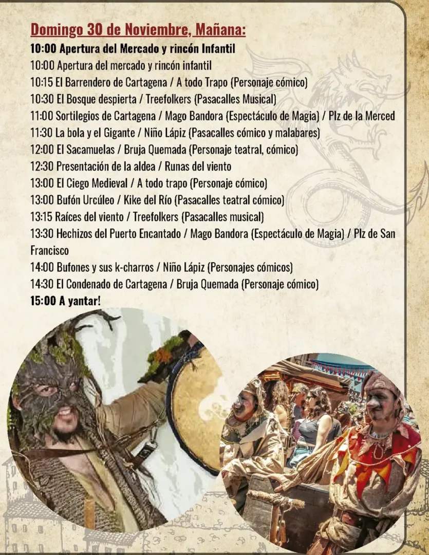 Programación del Mercado Medieval de Cartagena 5
