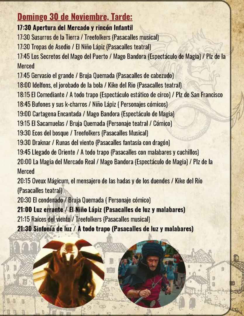 Programación del Mercado Medieval de Cartagena 6