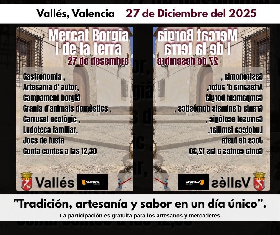 fb Mercat Borgia i de la Terra en Vallés, Valencia 2025
