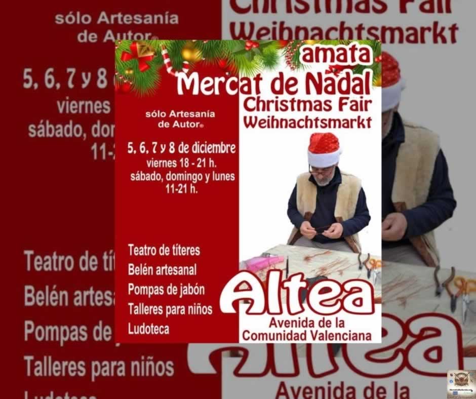 Mercado Navideño con Artesanía de Autor® en Altea (Alicante) 2025