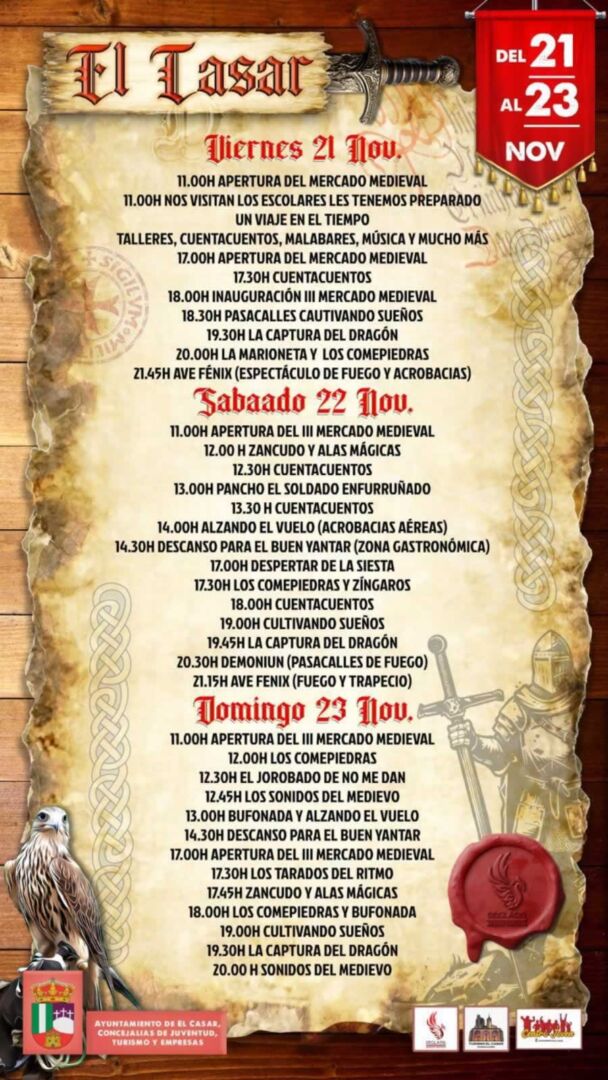Programación del Mercado Medieval de El Casar 